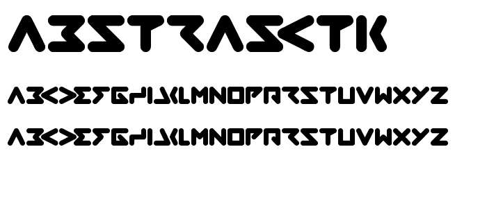 abstrasctik font