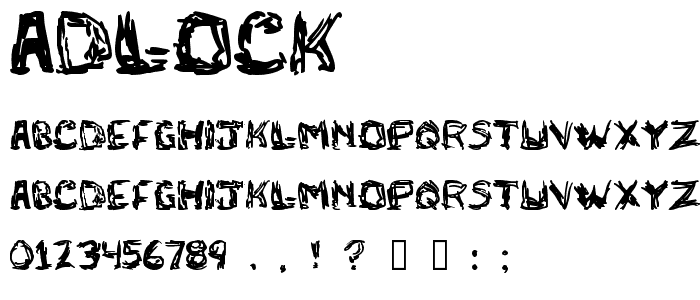 adlock font