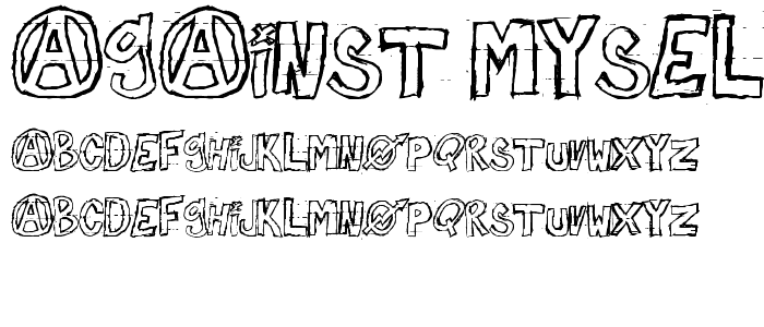 against myself font