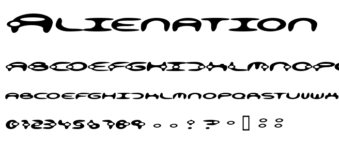 alienation font