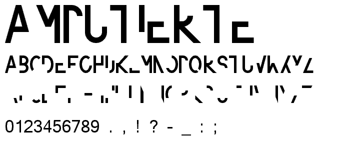 amputierte font