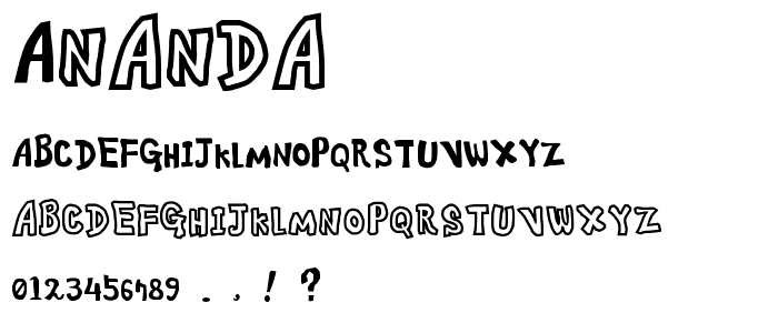 ananda font