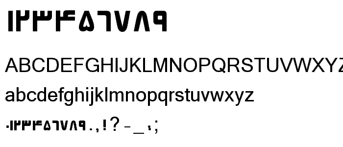 B Elham font