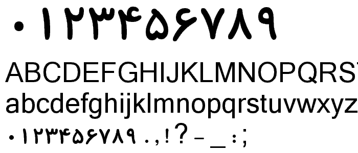 B Koodak Bold font