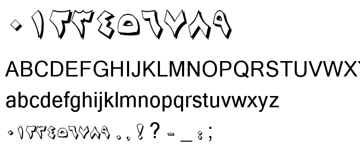 B Majid Shadow font