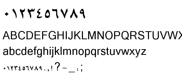 B Mashhad font