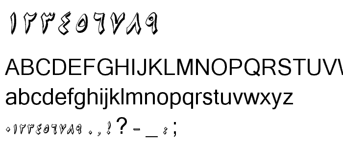 B Niki Shadow Italic font