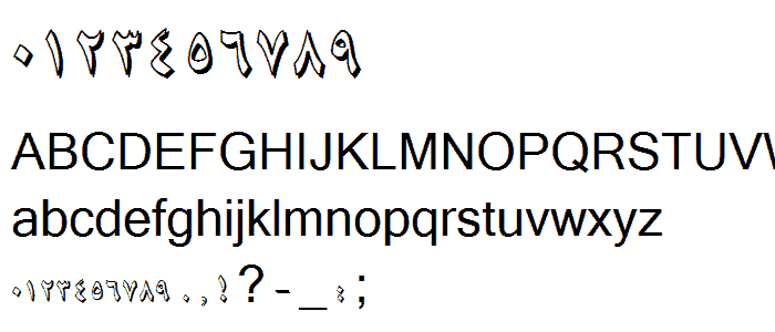 B Niki Shadow font