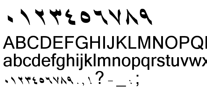 B Shiraz Italic font