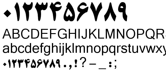 B Titr Bold font