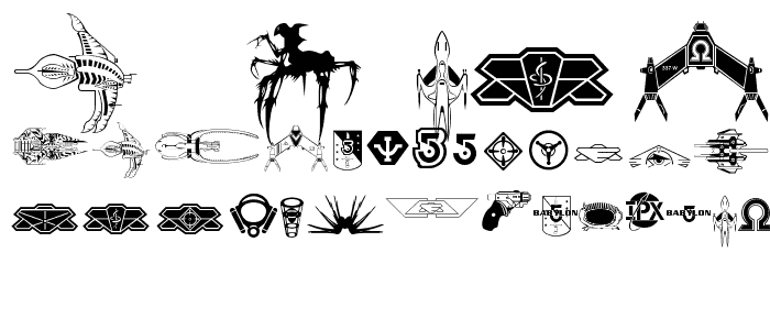 B5Symbols font