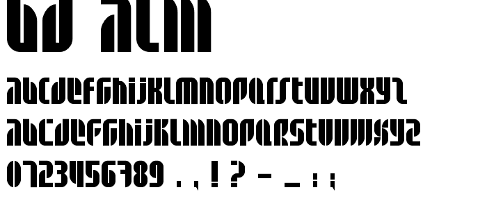 BD Alm font