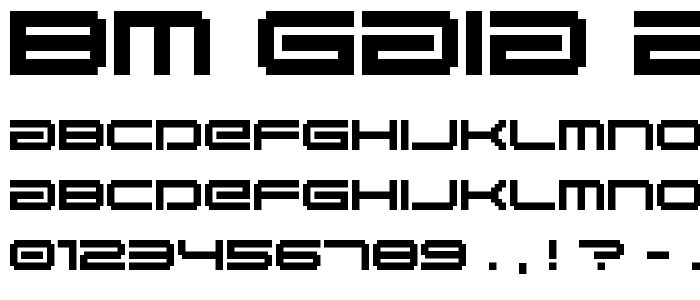 BM gaia A10 font