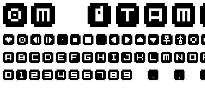 BM stamp Cyr Normal font