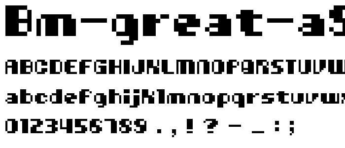 BM great A9 font