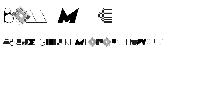 BOSS M  C font