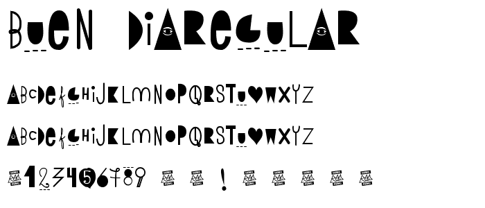 BUEN DIARegular font