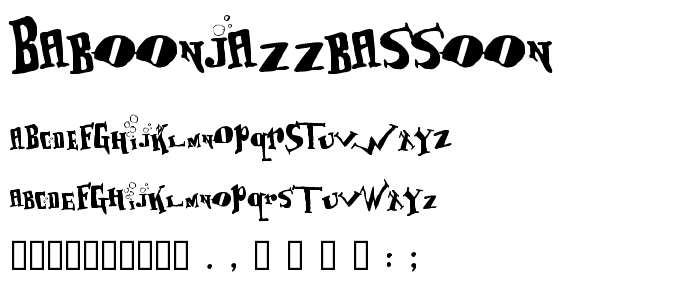 BabOonjaZzbaSsoOn font