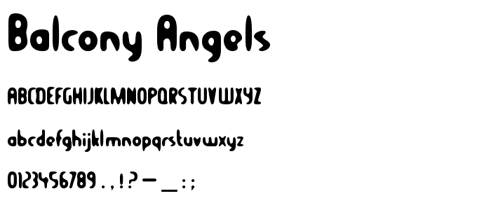 Balcony Angels font