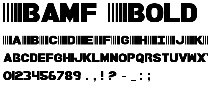 Bamf Bold font