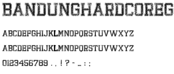 BandungHardcoreGP font