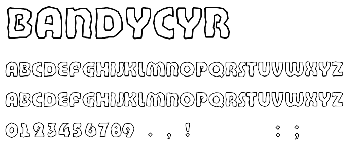 BandyCyr font