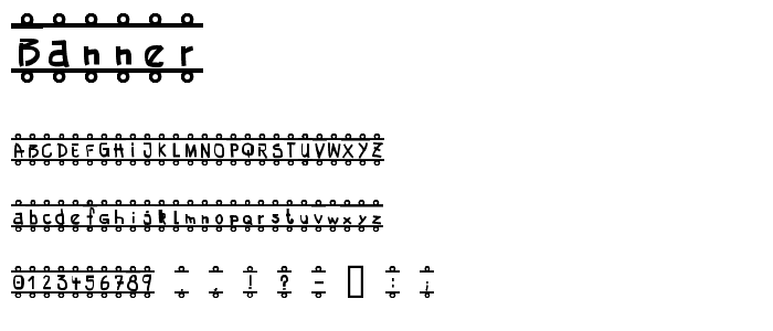 Banner  font