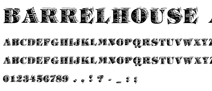 Barrelhouse All Caps font