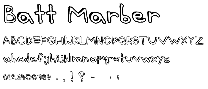 Batt Marber font