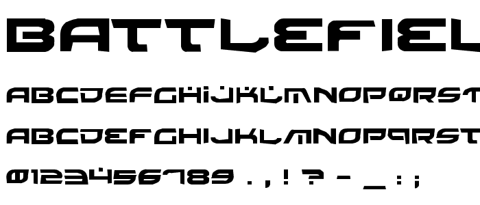 Battlefield Rock font