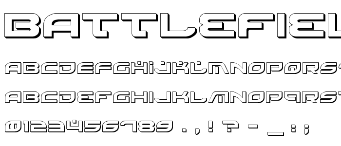 Battlefield Shadow font