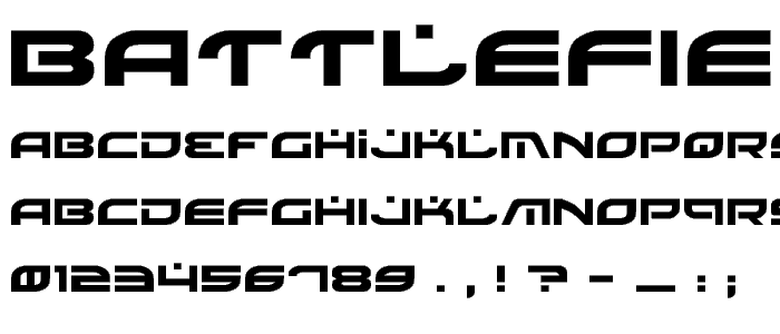 Battlefield font