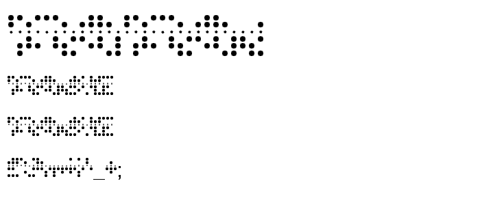 Baudot 5 font