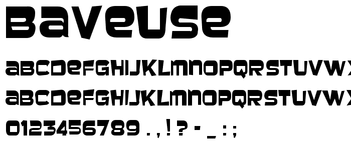 Baveuse font