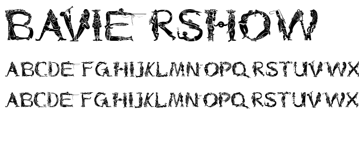 BavierShow font