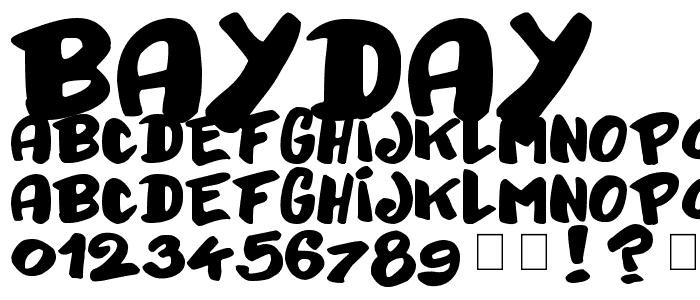 Bayday font