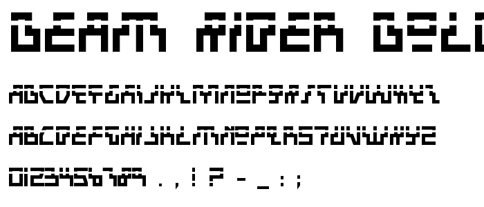 Beam Rider Bold Laser font