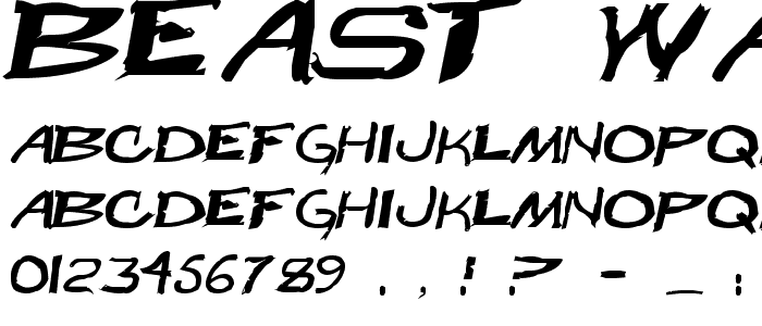 Beast Wars font