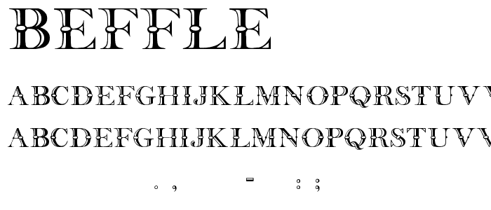 Beffle font