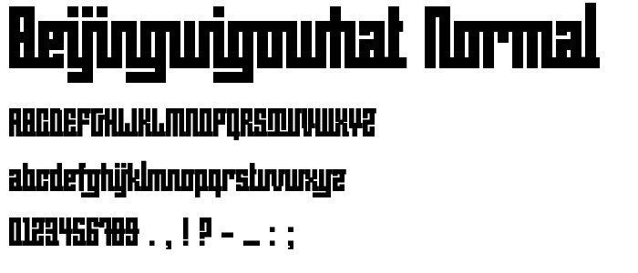 BeijingWigoWhat_normal font