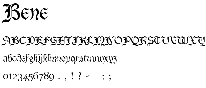 Bene font