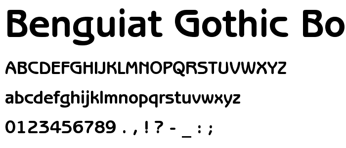 Benguiat Gothic Bold BT font