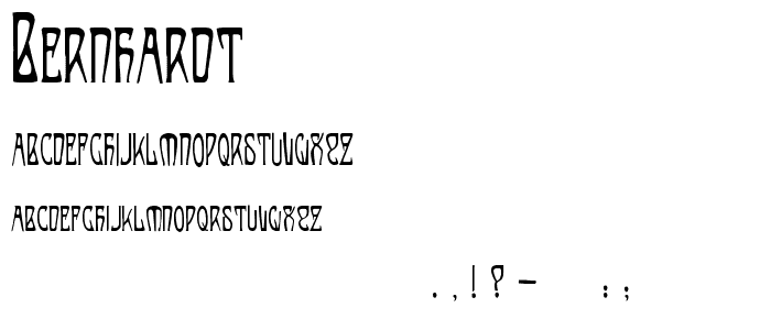 Bernhardt font