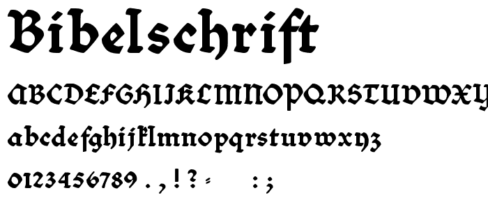 Bibelschrift font