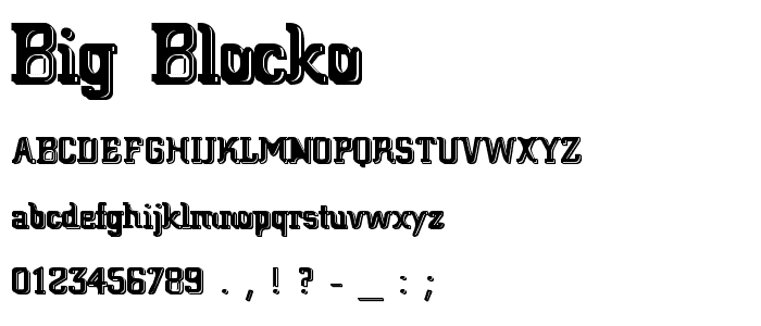 Big Blocko font