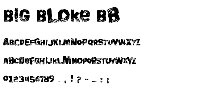 Big Bloke BB font