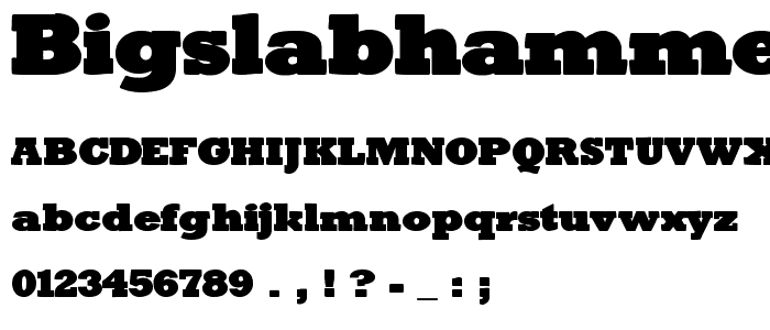 BigSlabHammer font