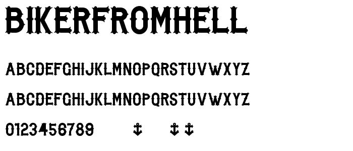 BikerfromHell font