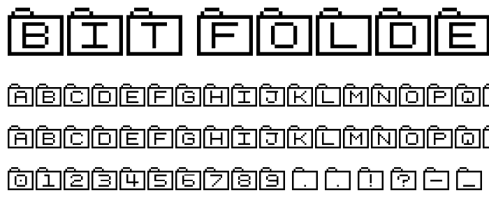 Bit Folder15 (sRB) font