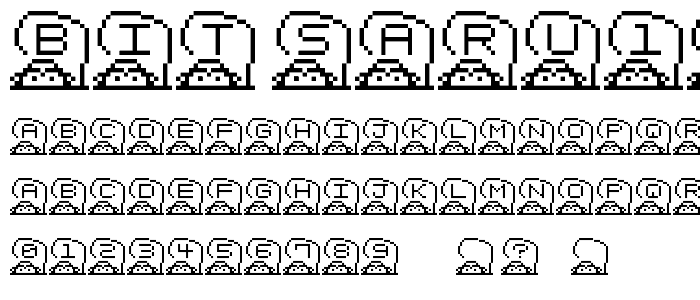 Bit SARU18 (sRB) font